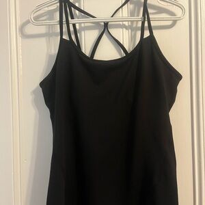 GAIAM Strappy black workout top Large